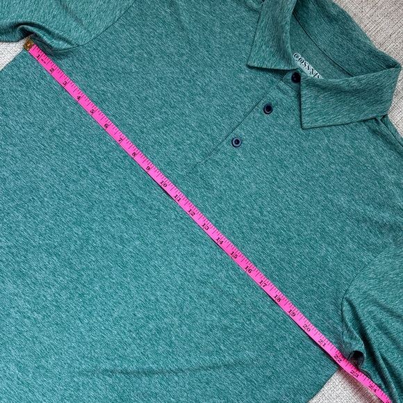 Amazon Brand Cossniss Men's Green Dri Fit Golf Polo NWOT Size Large - Picture 3 of 6